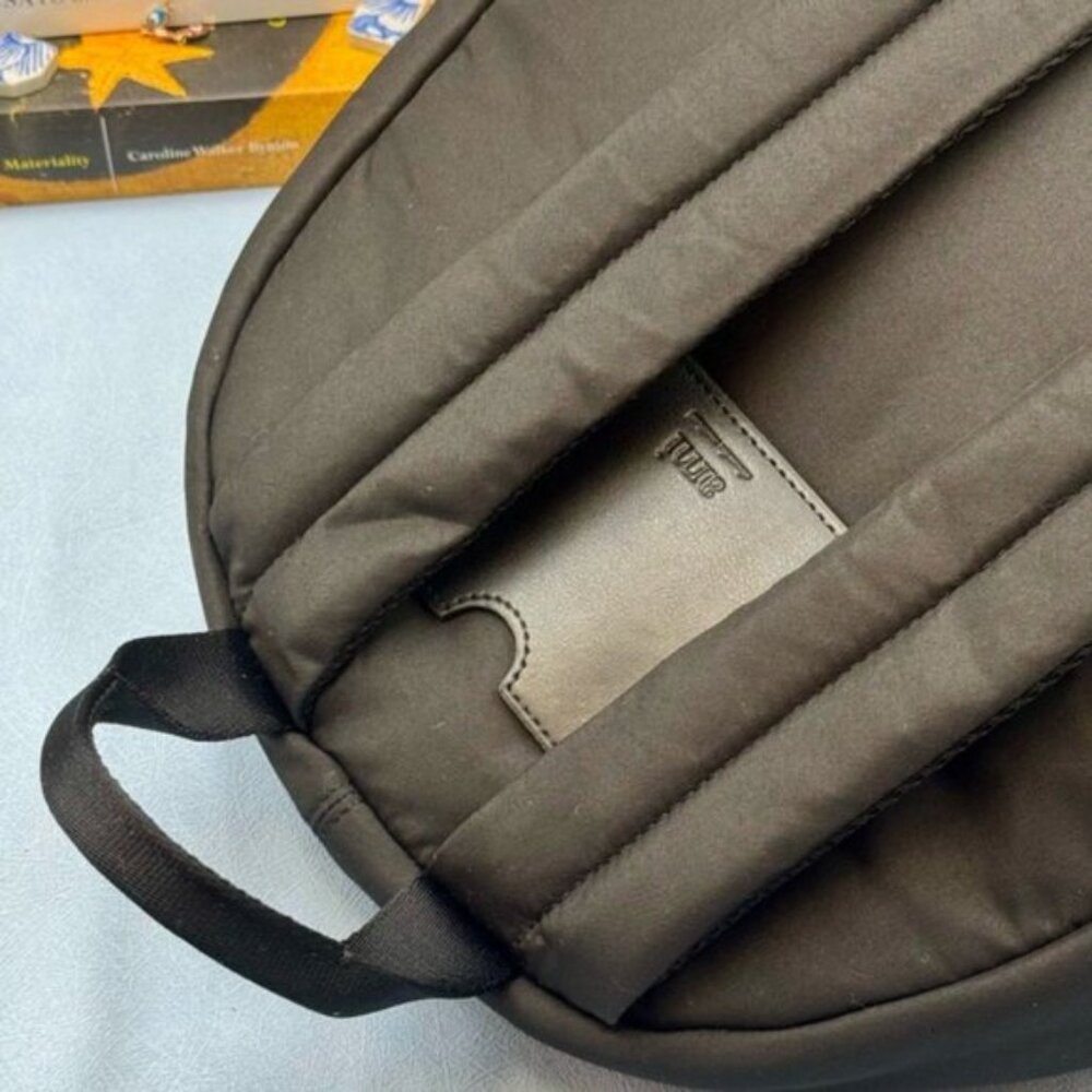 🆕 AMI PARIS 🧿 NWOT Black Ami De Coeur Nylon & Leather Backpack - Picture 7 of 16